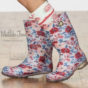 Matilda Jane Camp MJC Girls All Is Wellie Boots Floral Size 2Y Little Girl 2